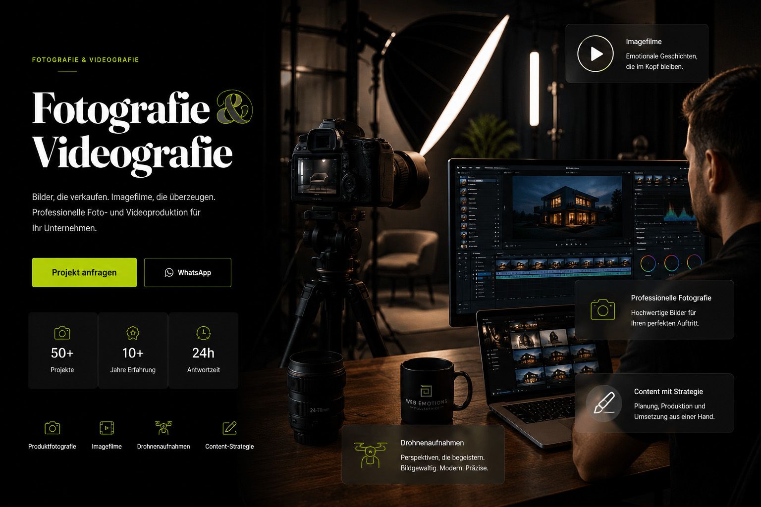 Fotografie & Videografie – professionelle Businessfotografie von Web Emotions Heilbronn