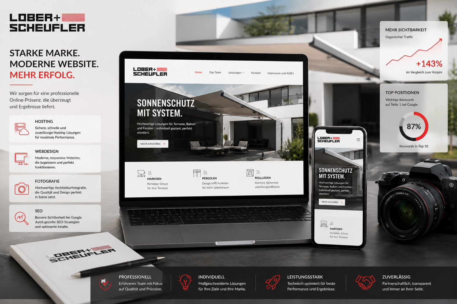 Website Lober Scheufler – Webdesign & Fotografie von Web Emotions