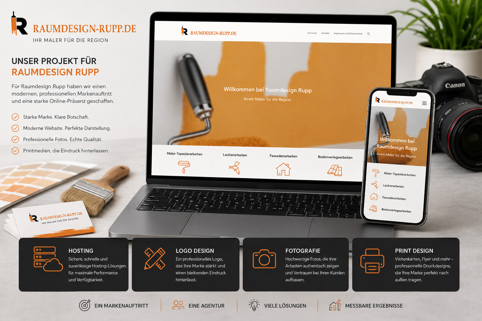 Website Raumdesign Rupp – Fullservice von Web Emotions