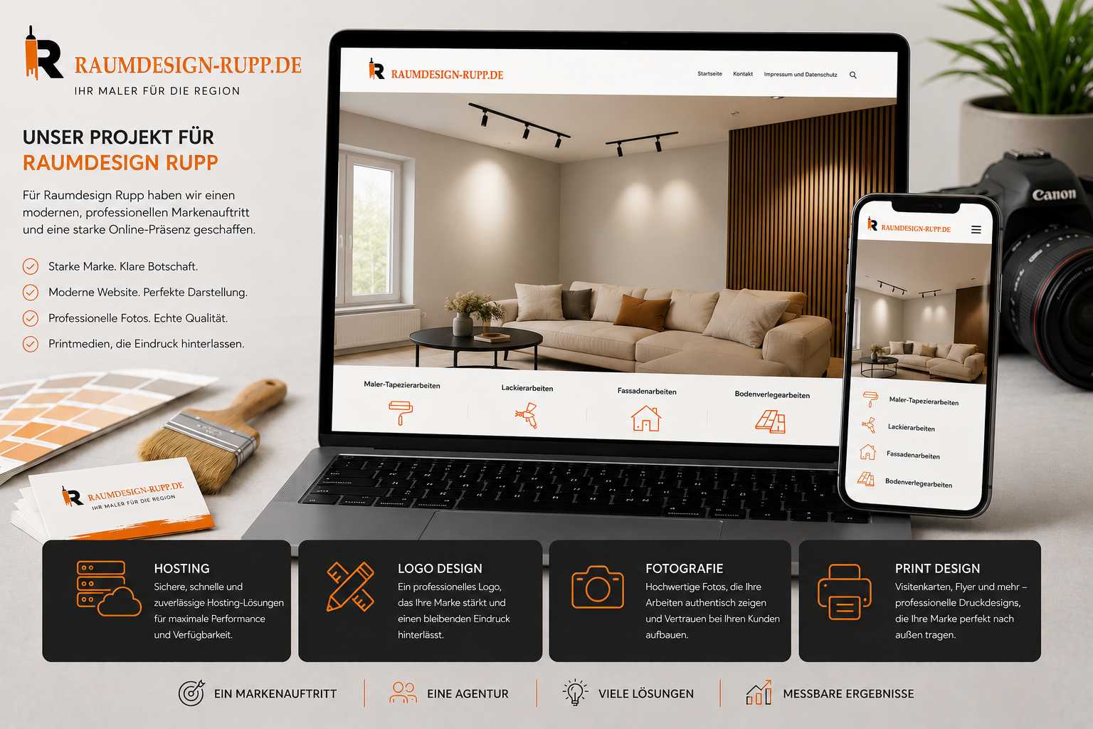 Website Raumdesign Rupp – Fullservice von Web Emotions